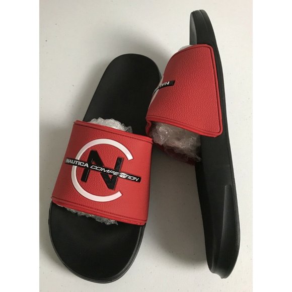 ?Men’s Sandals Nautica Competition Killian KM956-2 Slidees Size 13 Red /Black main image 11